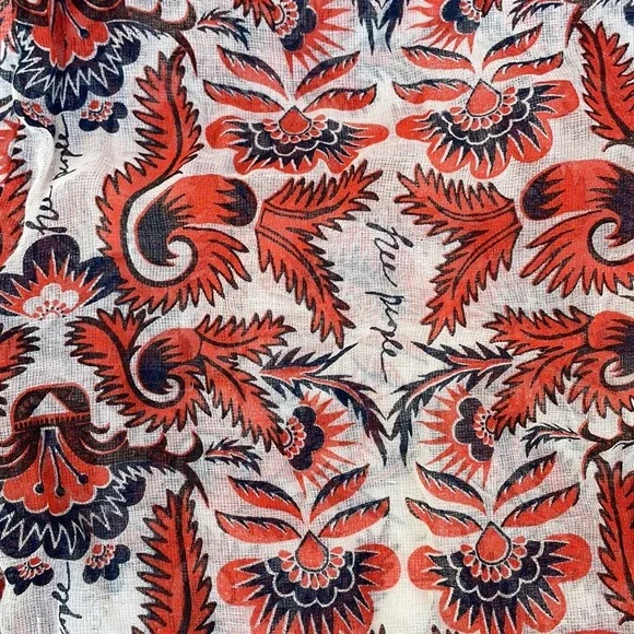 Free People Linen Cotton Reusable Tote Shopping Bag - Picture 4 of 6